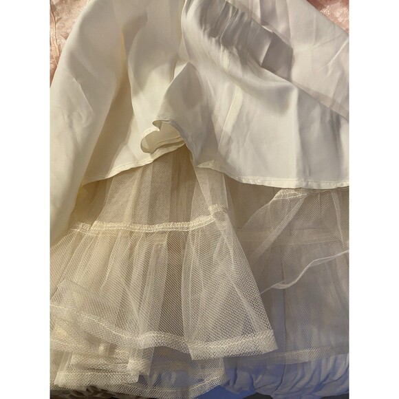 Vtg 80's GUNNE SAX Jessica McClintock Pink Floral Dress Off The Shoulder Size 5 - Picture 12 of 12